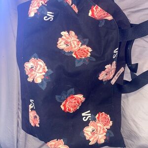 Victoria's Secret Black and Pink Travel Bag